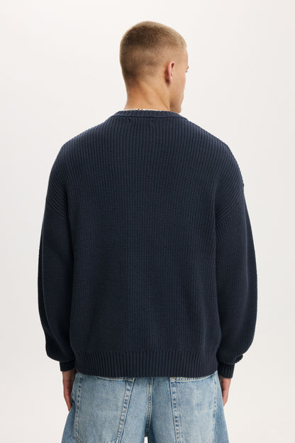 Box Fit Crew Knit