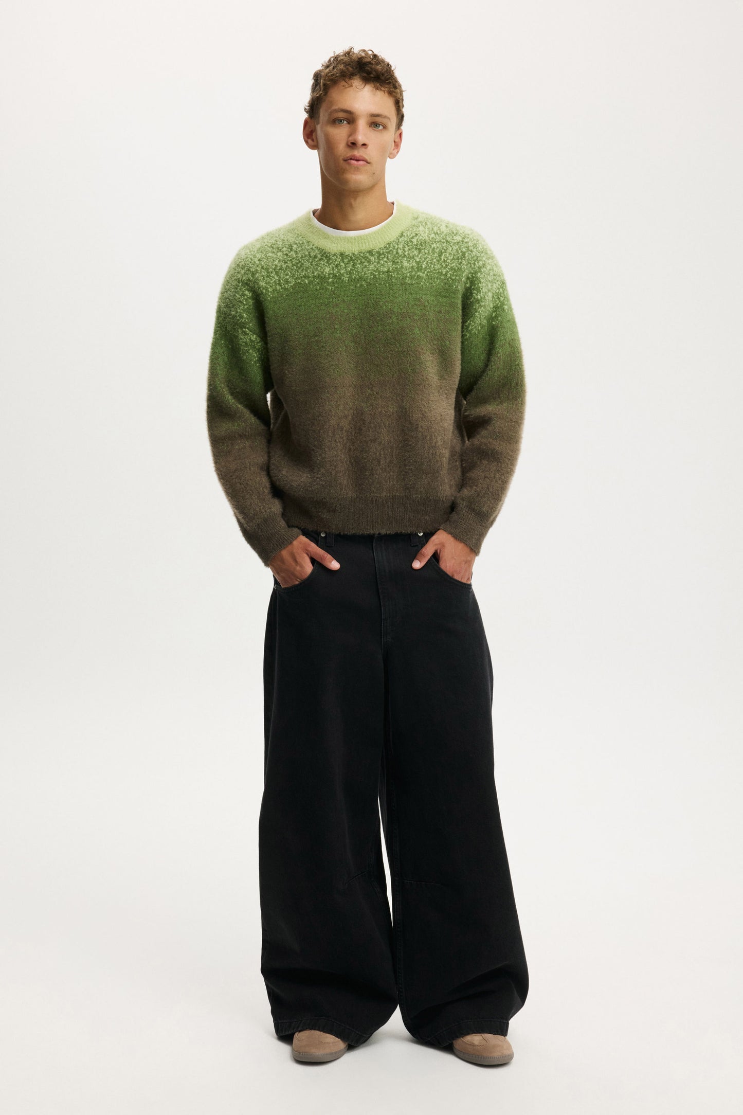 Ombre Crew Knit