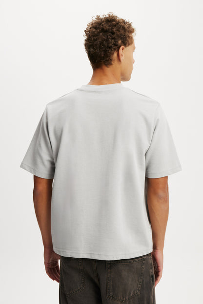 Cropped Fit Textured T-Shirt