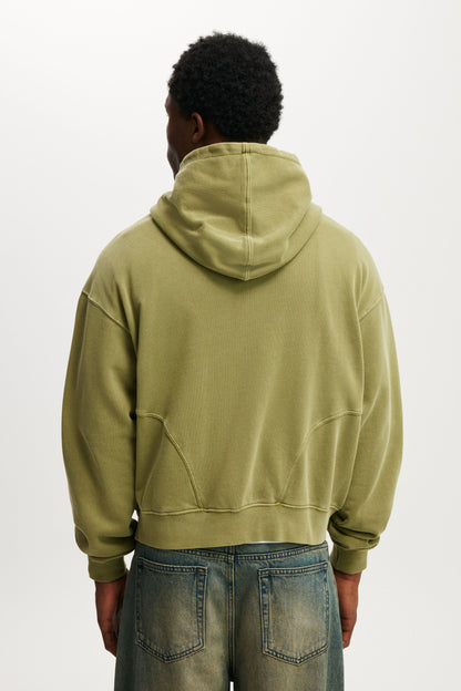 Cropped Zip Up Hoodie