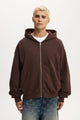 Cropped Zip Up Hoodie