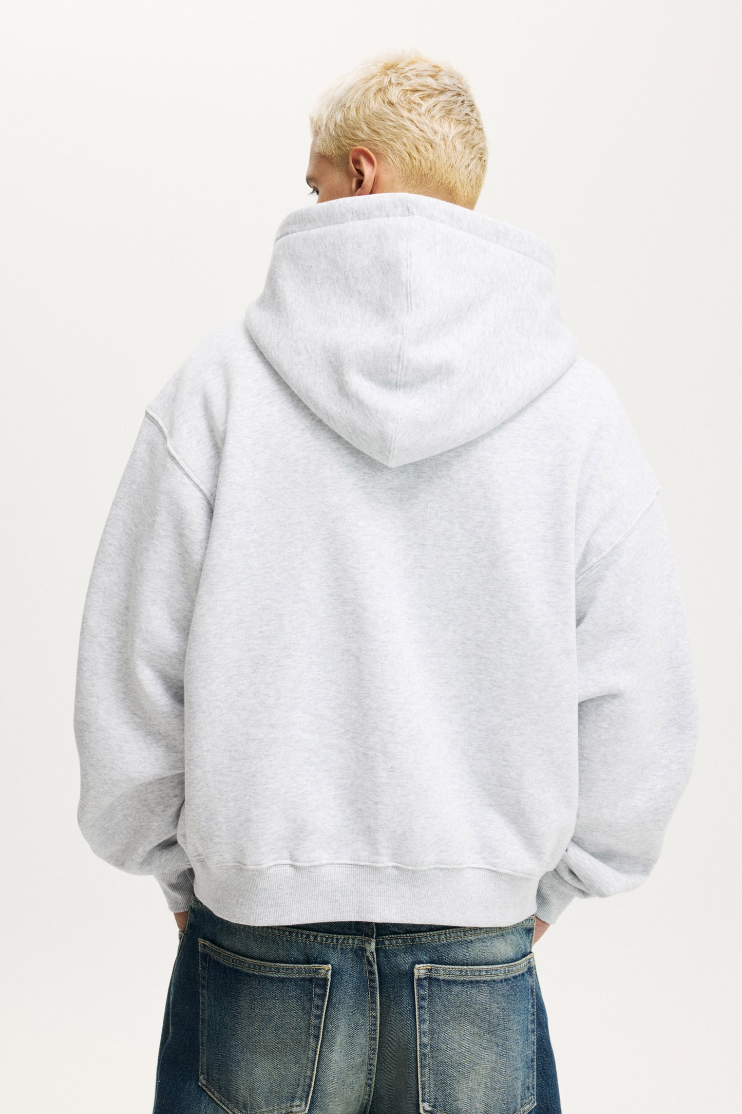Cropped Zip Up Hoodie