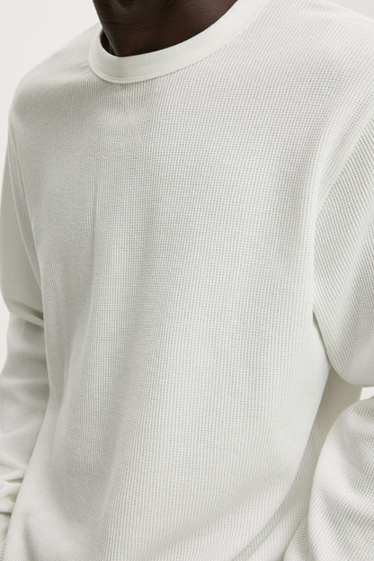 Cropped Fit Textured Long Sleeve