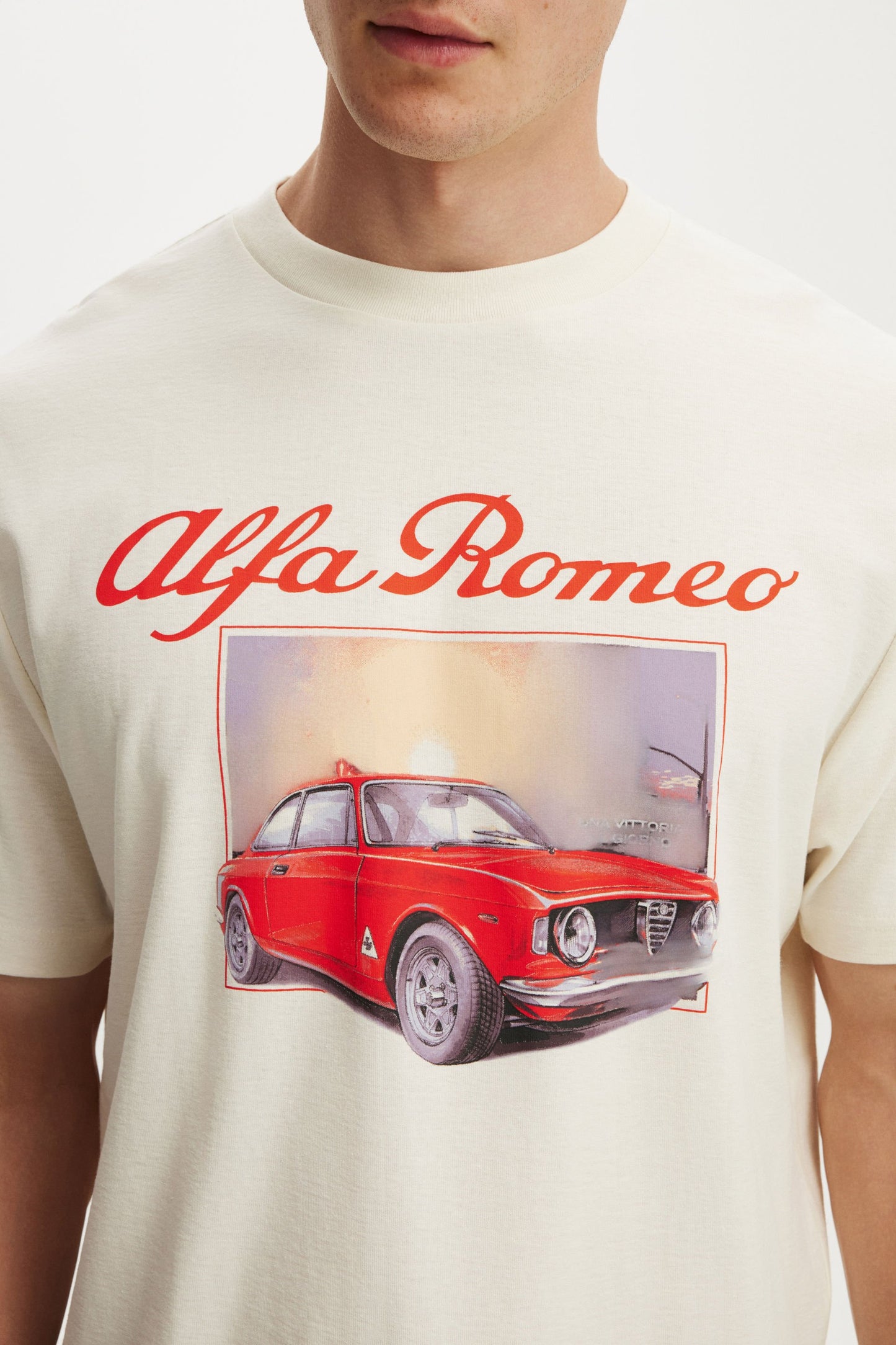 Cropped Fit Alfa Romeo T-Shirt