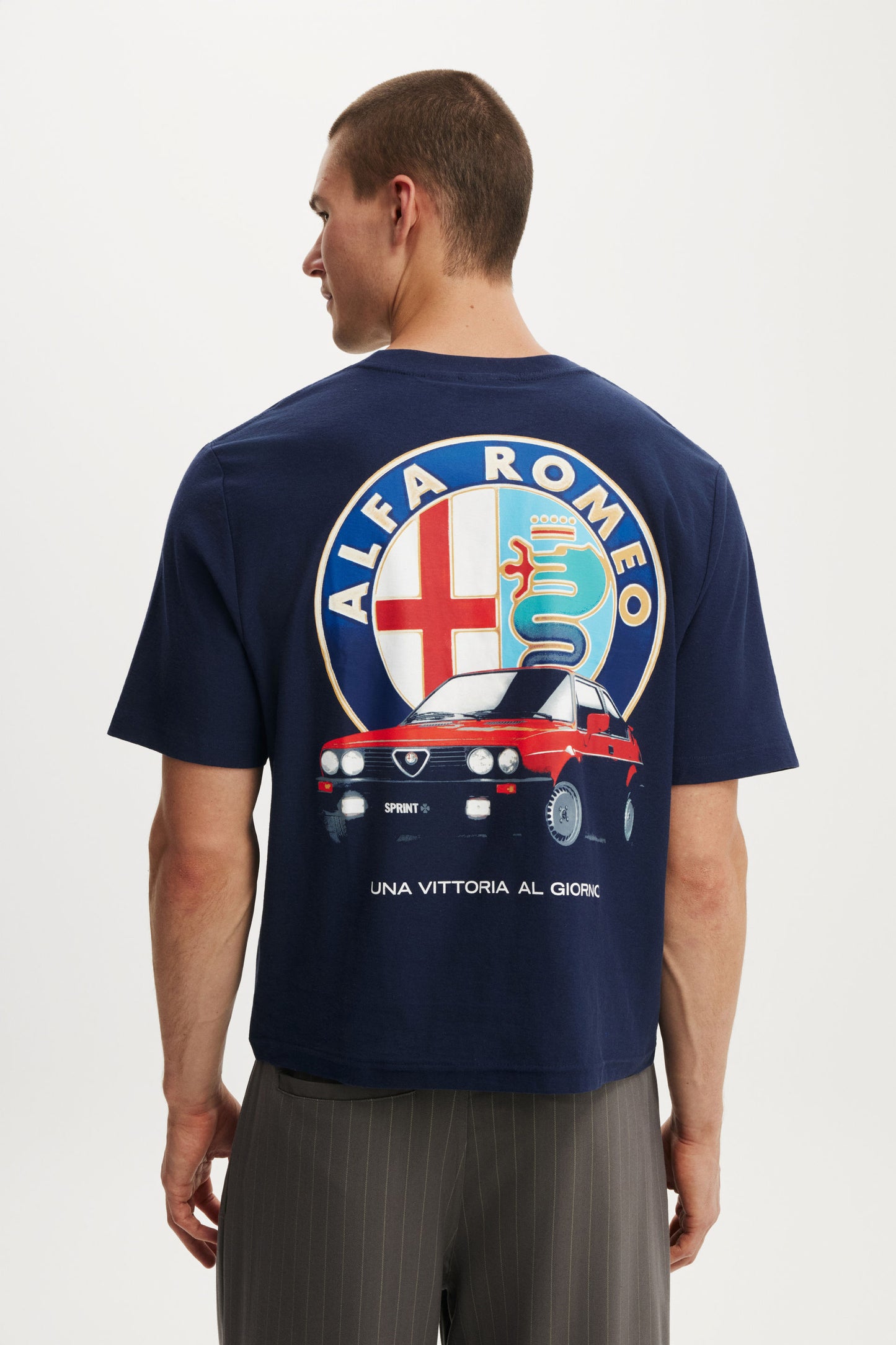 Cropped Fit Alfa Romeo T-Shirt