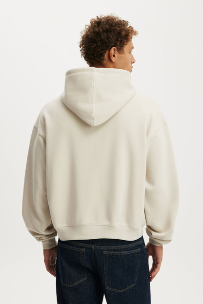 Cropped Zip Up Graphic Hoodie