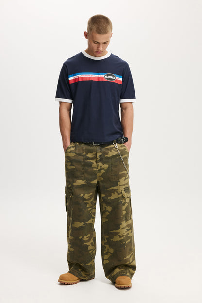 Oasis Cropped Fit Music T-Shirt