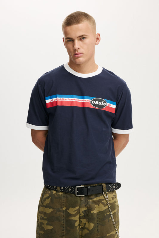 Oasis Cropped Fit Music T-Shirt