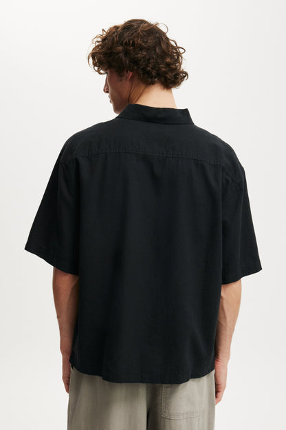 Eli Linen Blend Short Sleeve Shirt