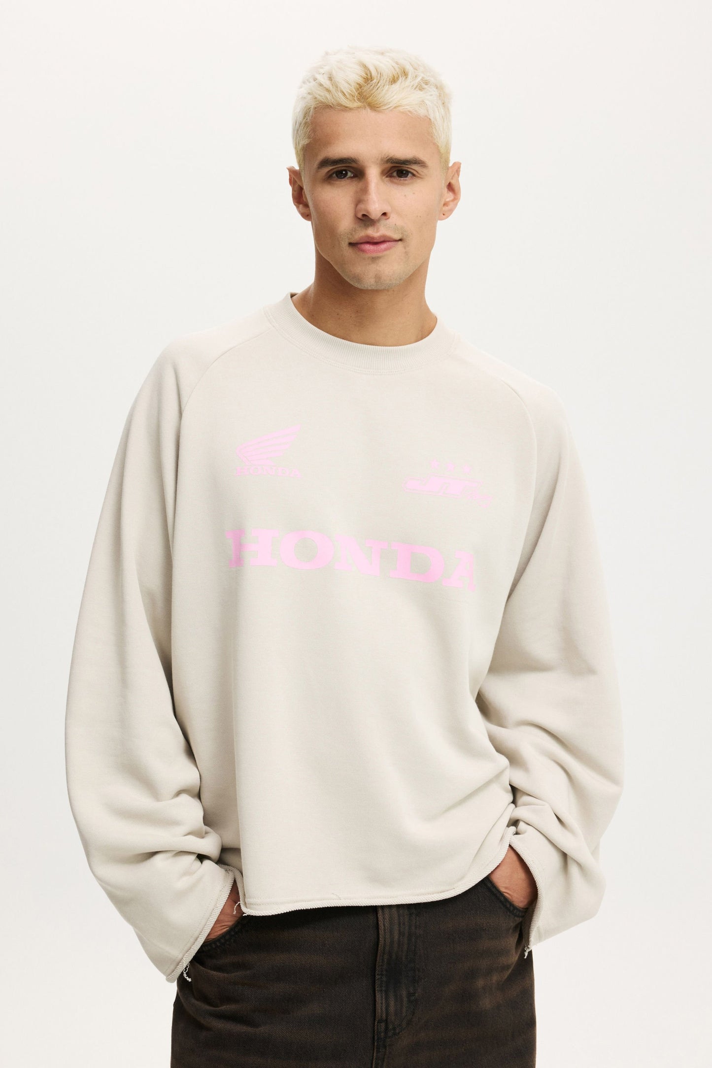 Cropped Honda Jt Racing Crew Fleece