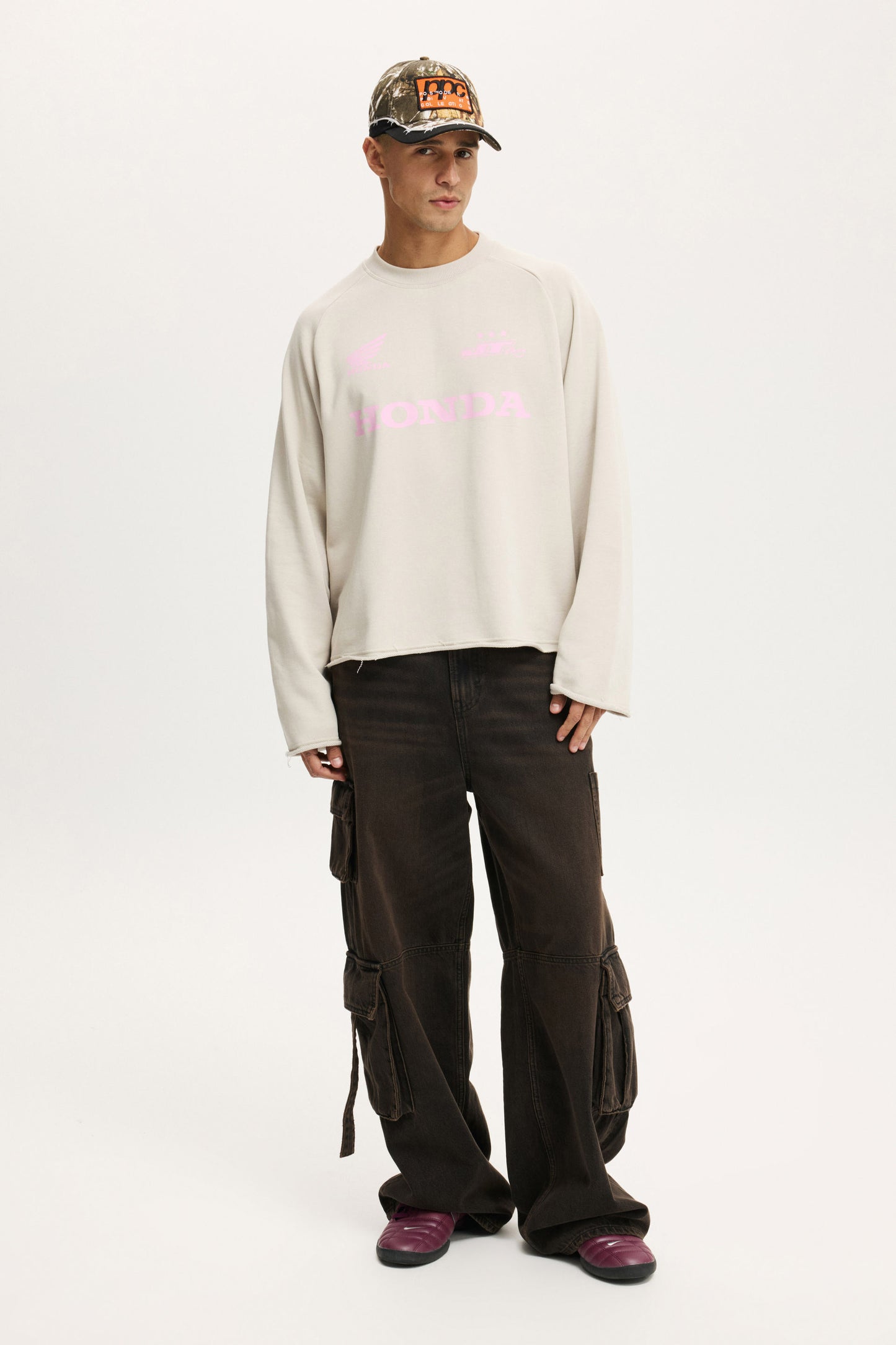 Cropped Honda Jt Racing Crew Fleece