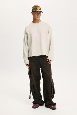 Cropped Honda Jt Racing Crew Fleece