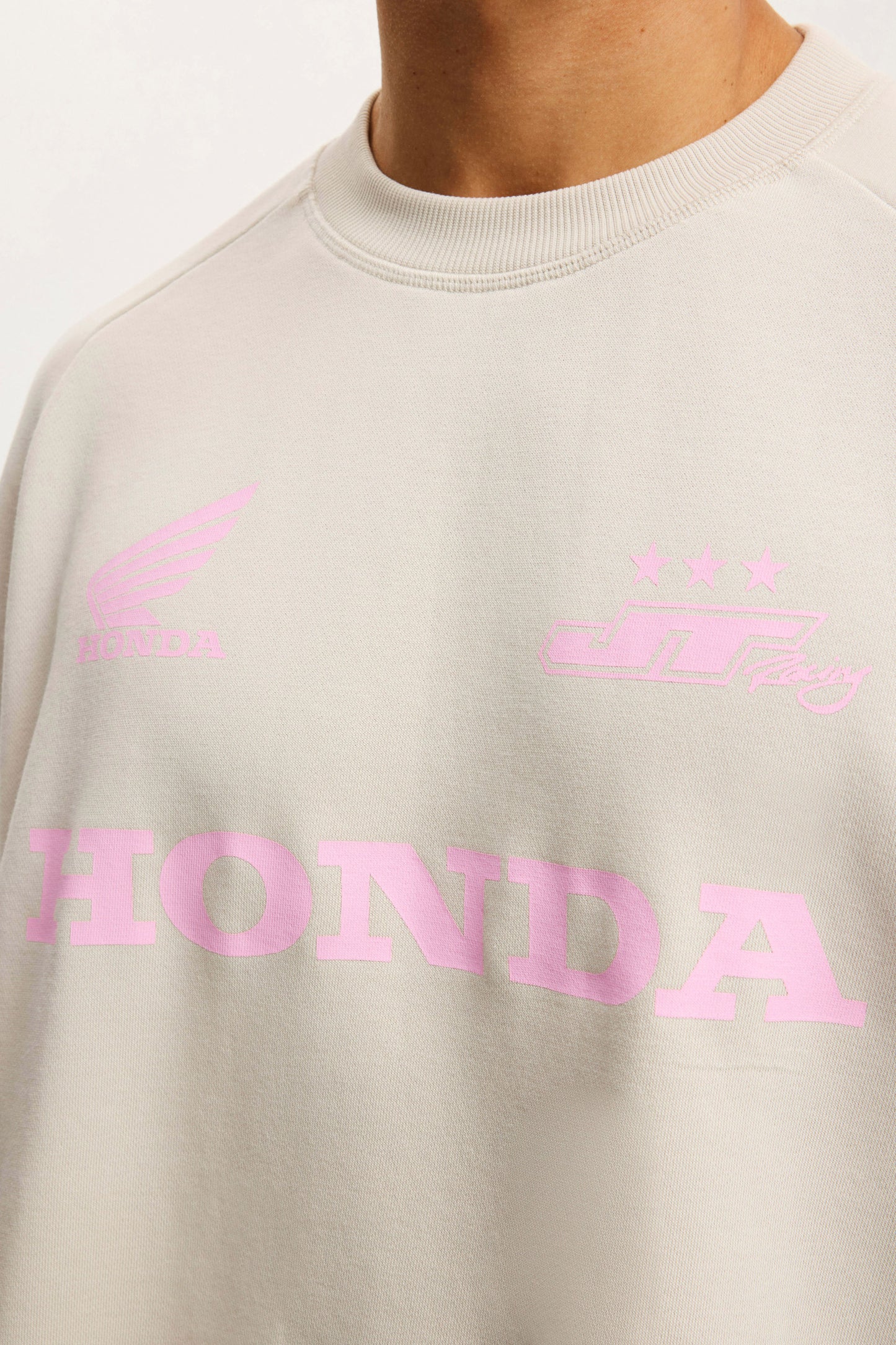 Cropped Honda Jt Racing Crew Fleece