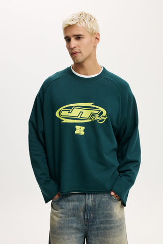 Cropped Honda Jt Racing Crew Fleece