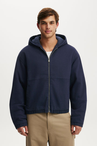 Cropped Hooded Bomber