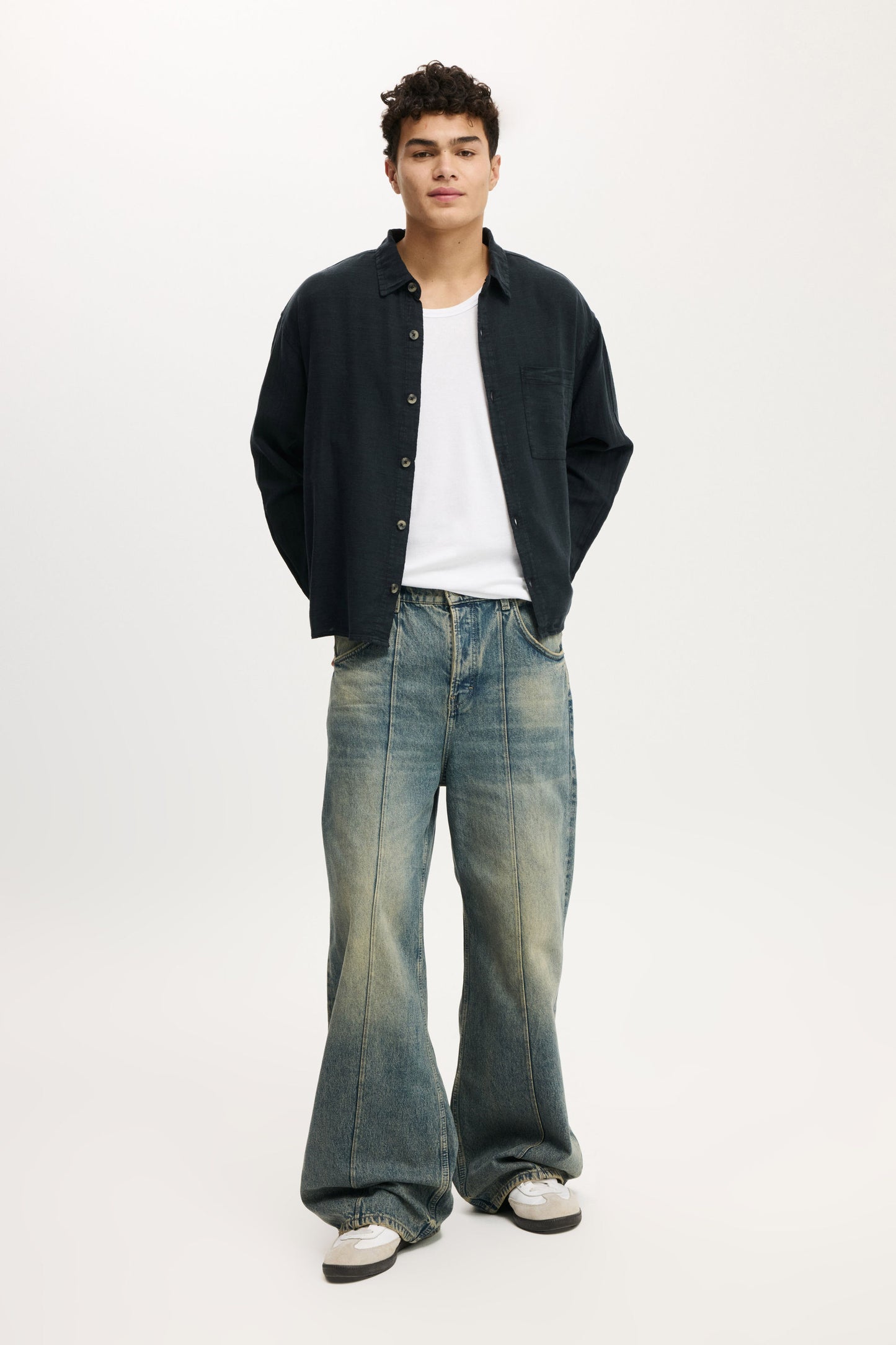 Washed Long Sleeve Shirt