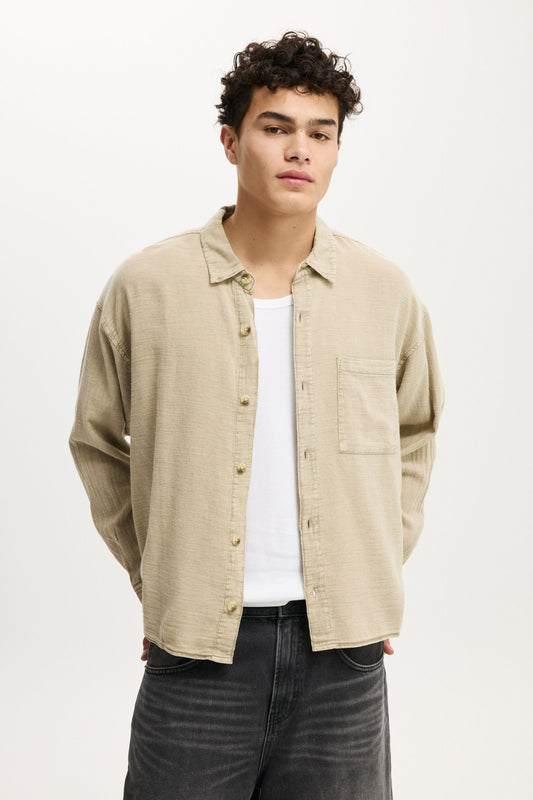 Washed Long Sleeve Shirt