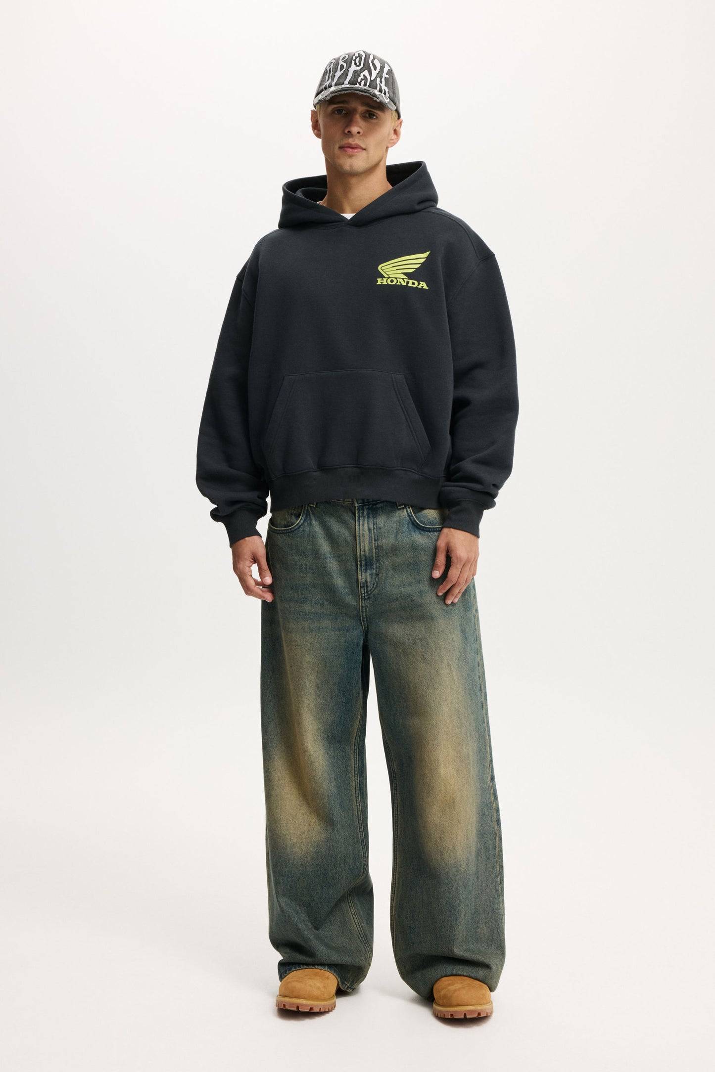 Cropped Fit Honda Jt Racing Hoodie