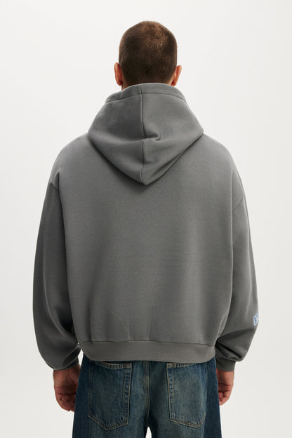 Cropped Fit Graphic Hoodie