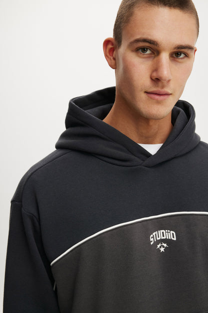 Cropped Fit Graphic Hoodie