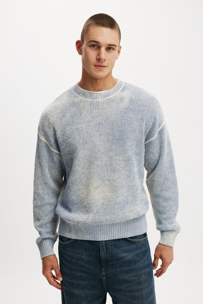 Y2k Box Fit Crew Knit