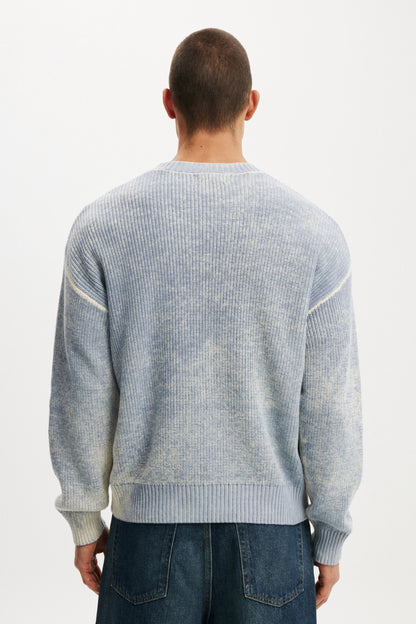 Y2k Box Fit Crew Knit