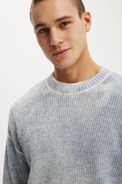 Y2k Box Fit Crew Knit