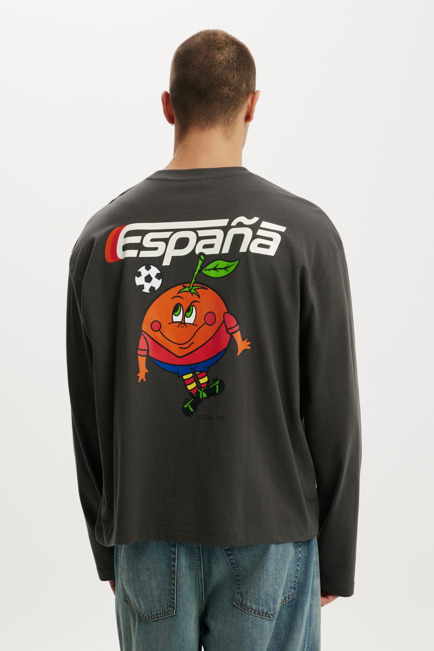 Cropped Fit FIFA Long Sleeve T-Shirt