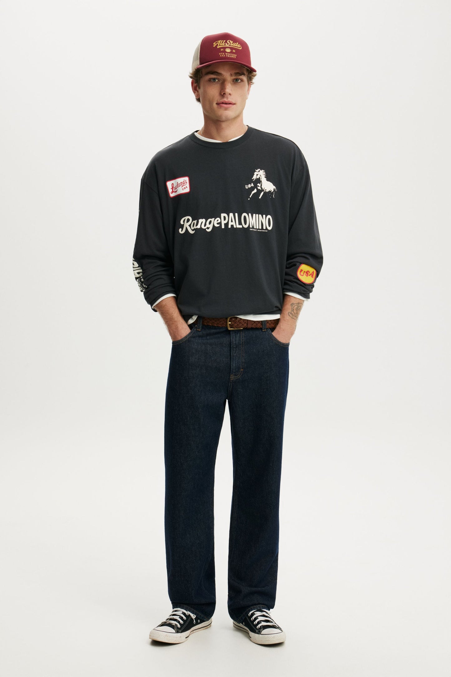 Regular Fit Graphic Ls T-Shirt
