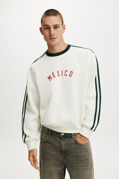 Oversized Graphic Crew Sweater
