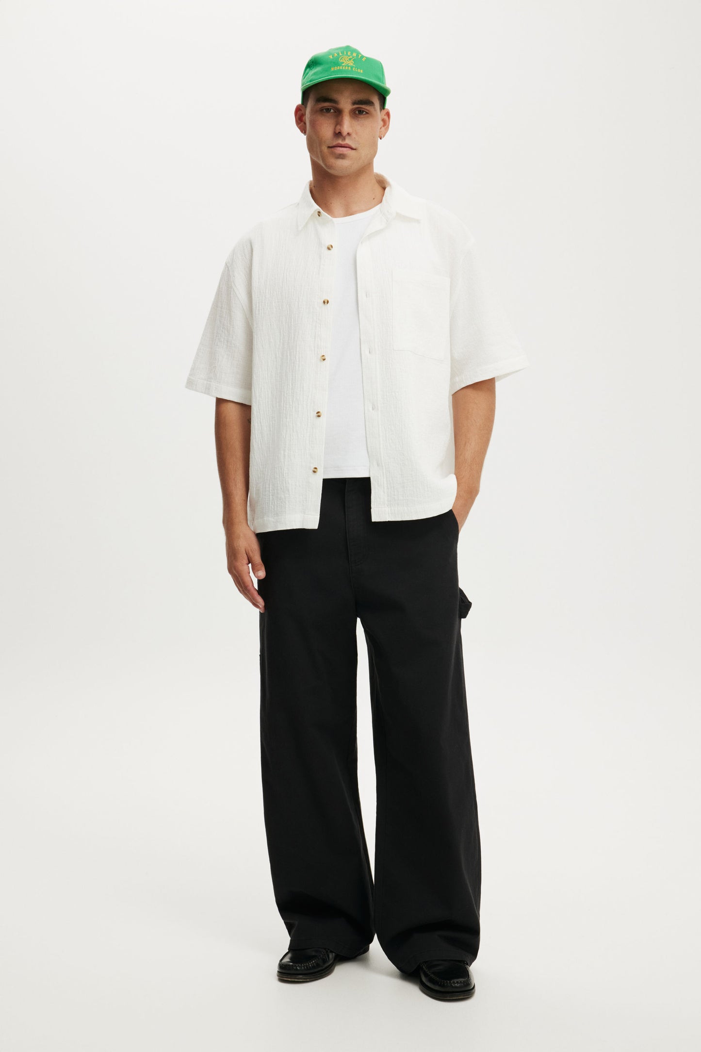 Boxy Fit Short Sleeve Shirt