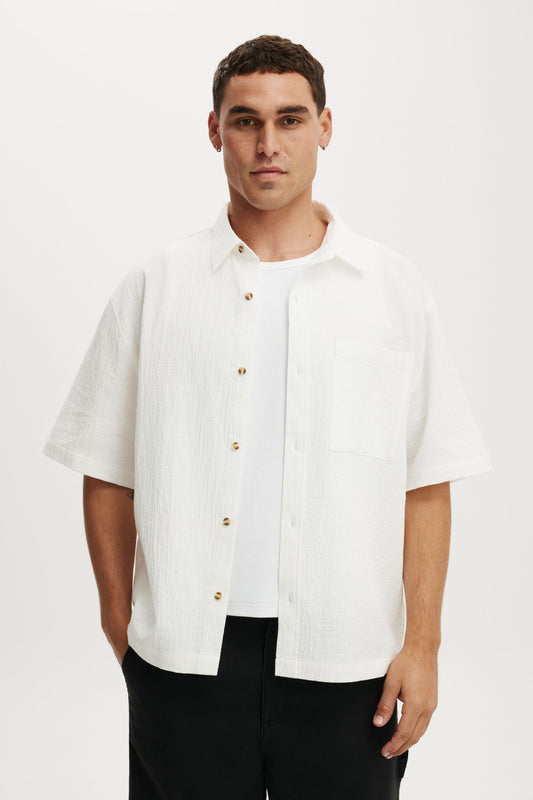 Boxy Fit Short Sleeve Shirt