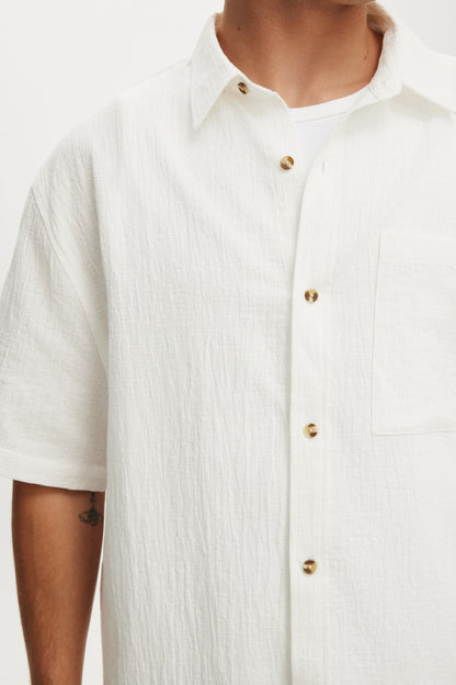 Boxy Fit Short Sleeve Shirt