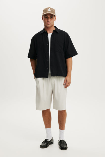 Boxy Fit Short Sleeve Shirt
