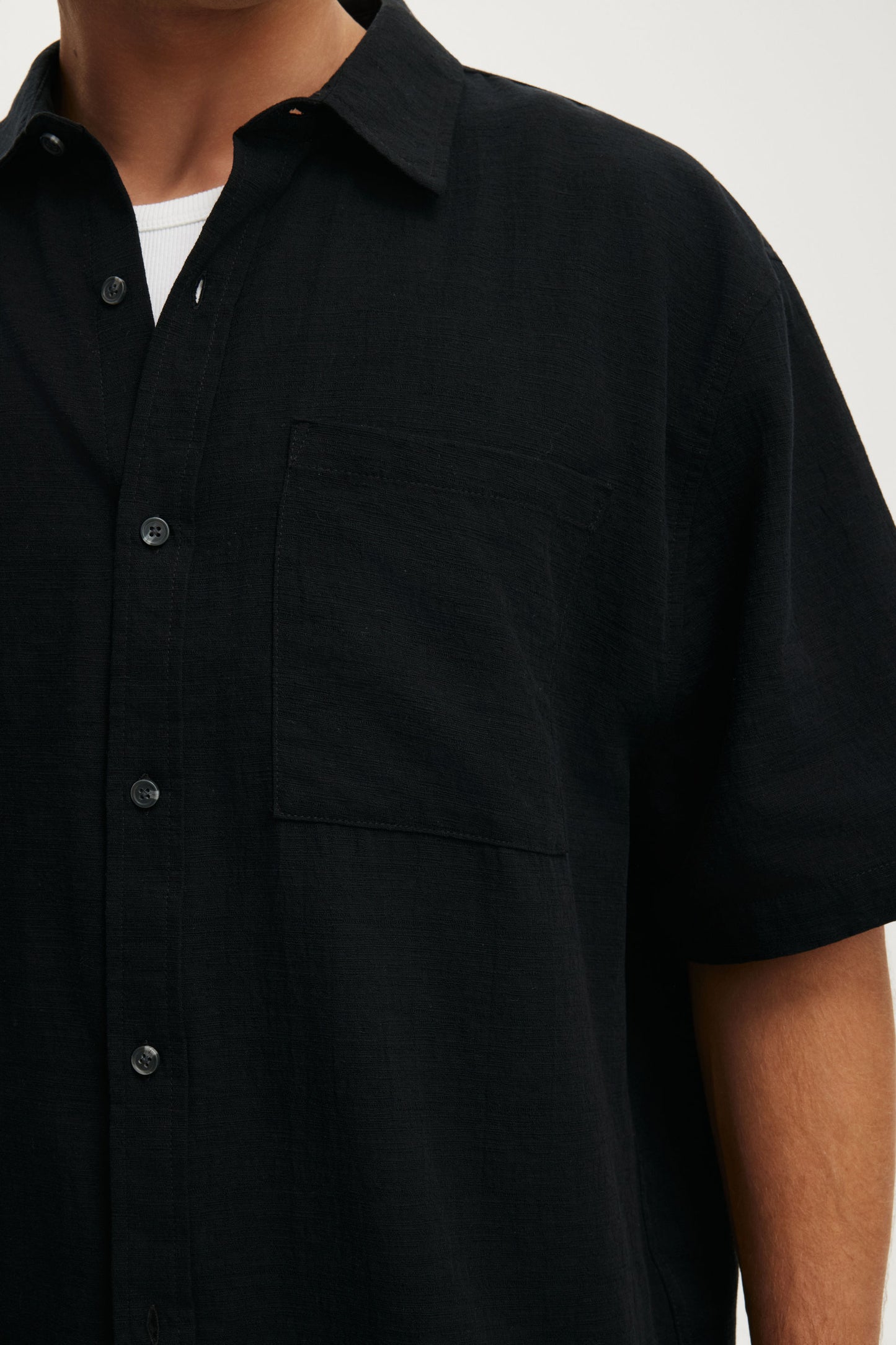 Boxy Fit Short Sleeve Shirt