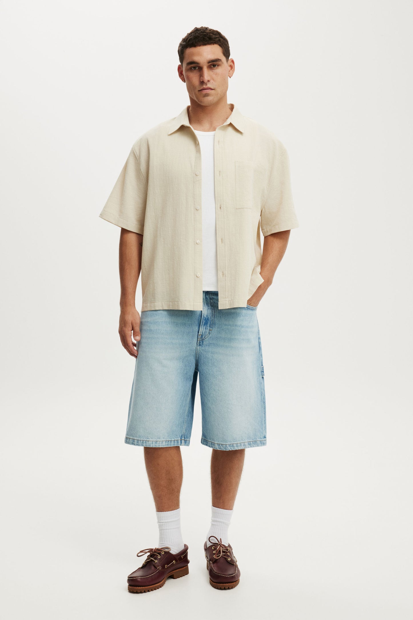 Boxy Fit Short Sleeve Shirt