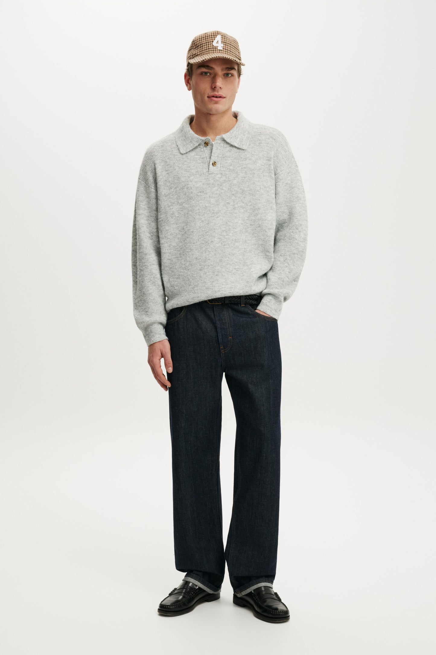 Box Fit Rugby Polo Knit