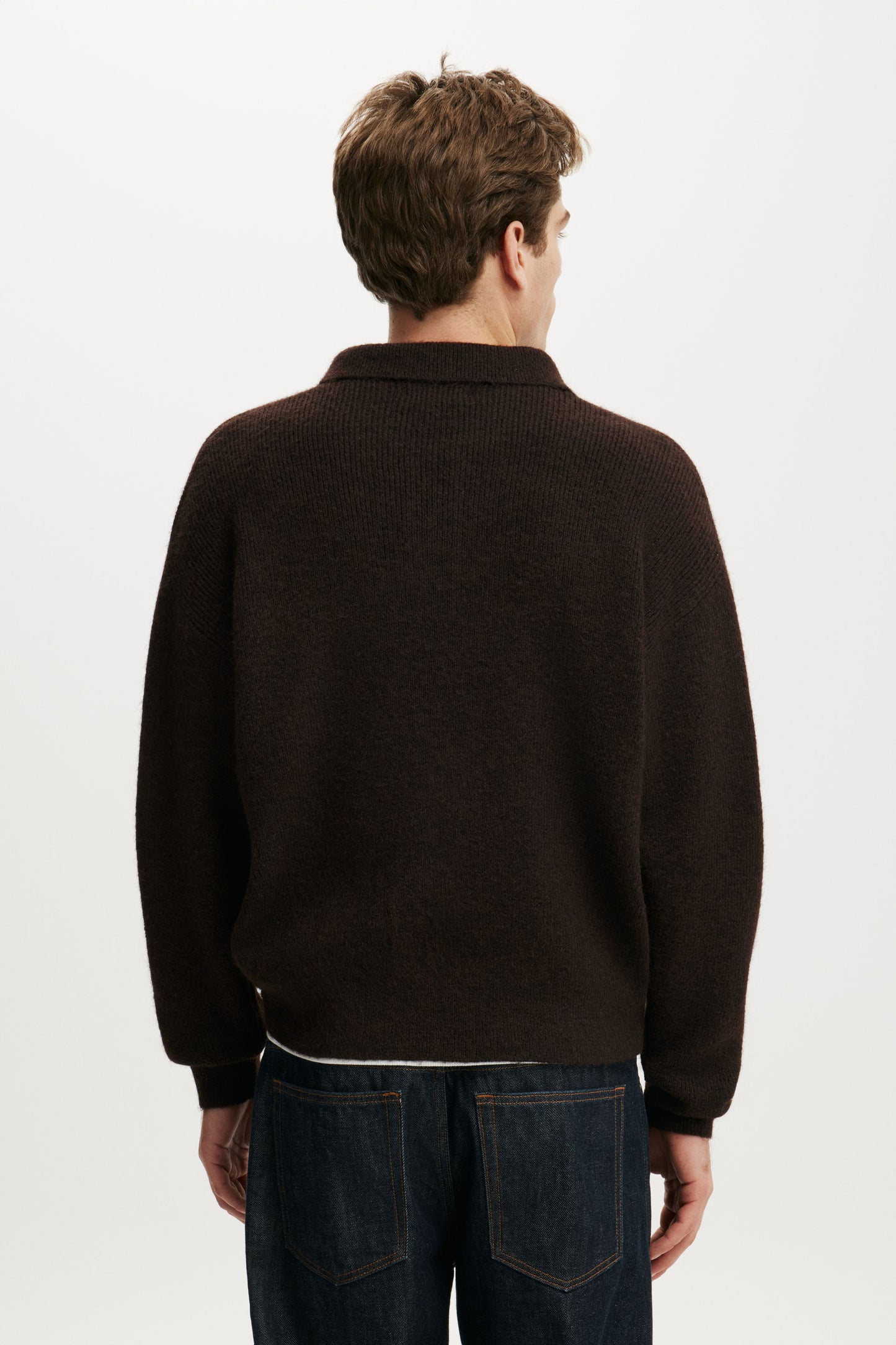 Box Fit Rugby Polo Knit