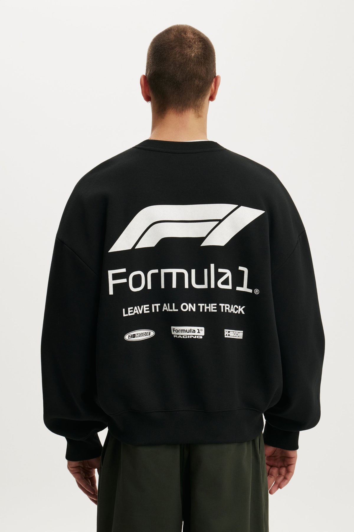 F1 Relaxed Fit Crew Sweater
