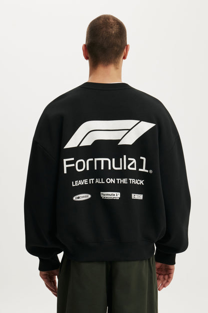 F1 Relaxed Fit Crew Sweater