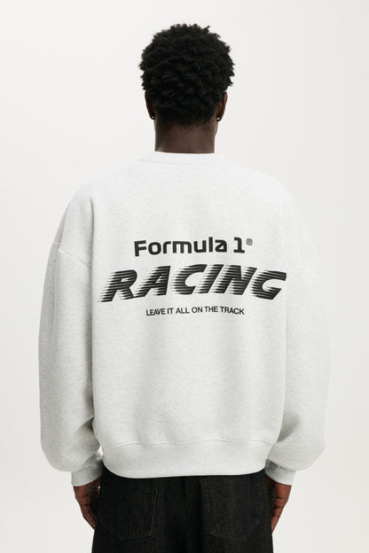 F1 Relaxed Fit Crew Sweater
