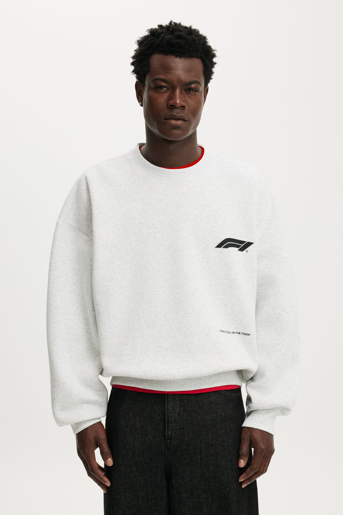F1 Relaxed Fit Crew Sweater