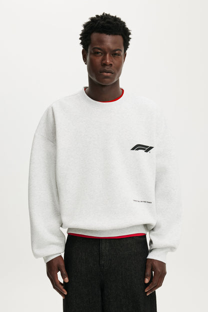 F1 Relaxed Fit Crew Sweater