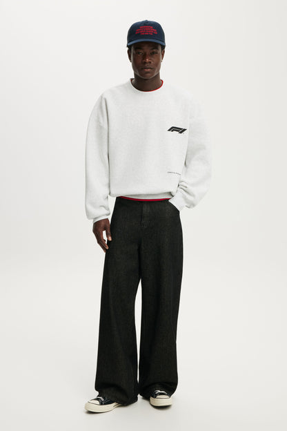 F1 Relaxed Fit Crew Sweater