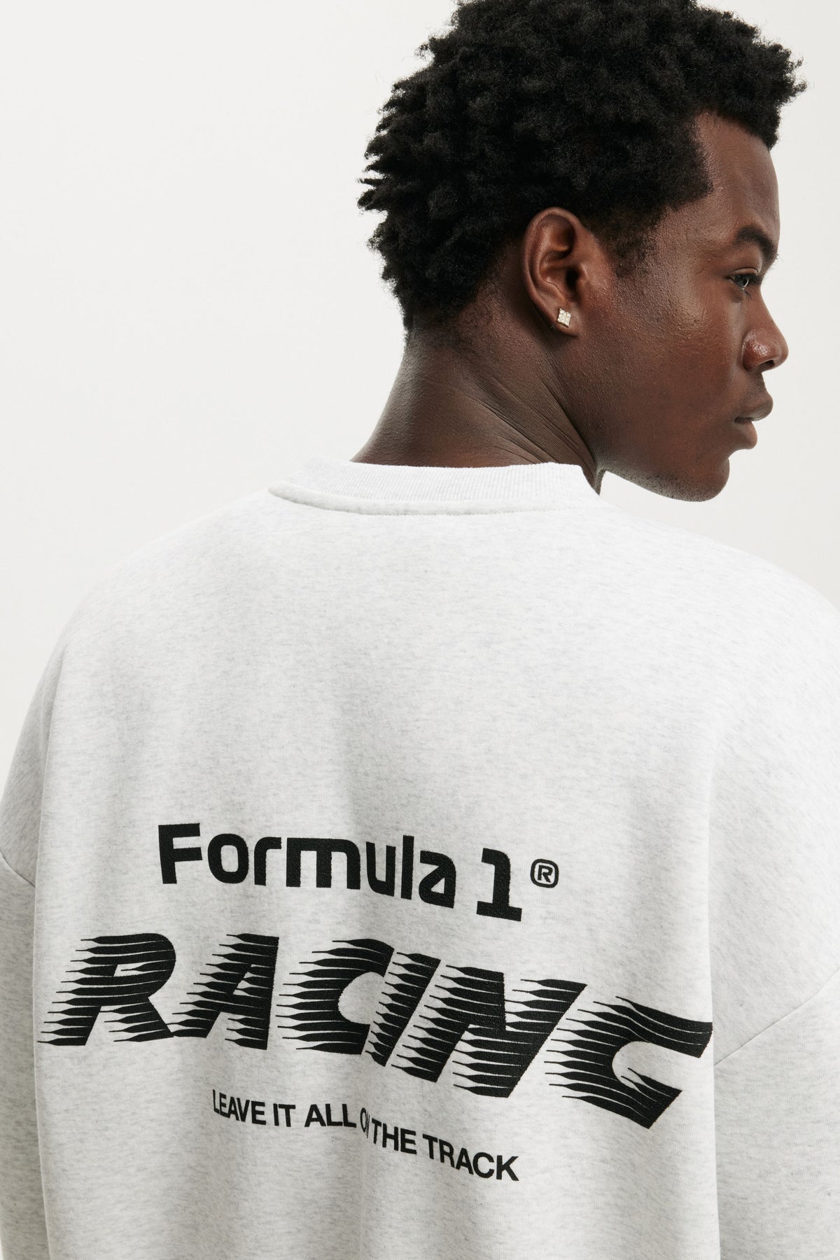 F1 Relaxed Fit Crew Sweater