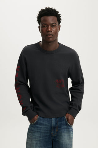 Cropped Fit Graphic Long Sleeve
