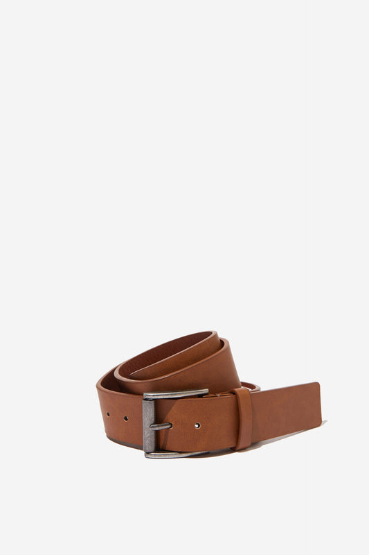 Cinto Square Buckle Pu Belt