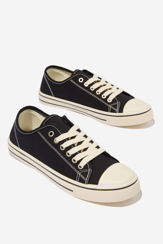 Harlow Lace Up Plimsoll