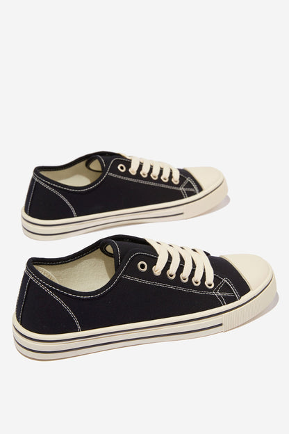 Harlow Lace Up Plimsoll