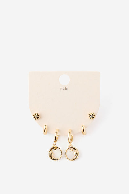3Pk Mid Earring